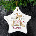 Personalised Boofle My 1st Christmas Ceramic Star Decoration from Heartfelt Gifts