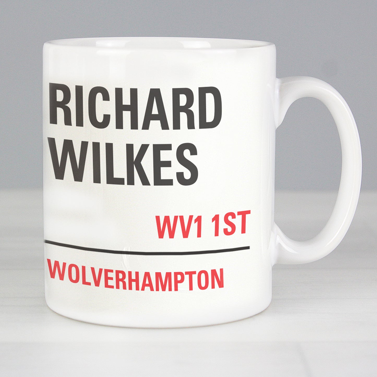 Personalised London Street Sign Mug from Heartfelt Gifts
