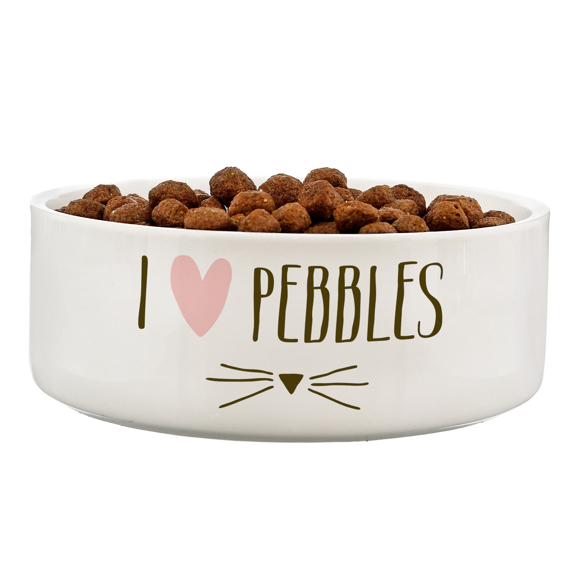 Personalised Cat Features 15cm Medium White Pet Bowl - image 2