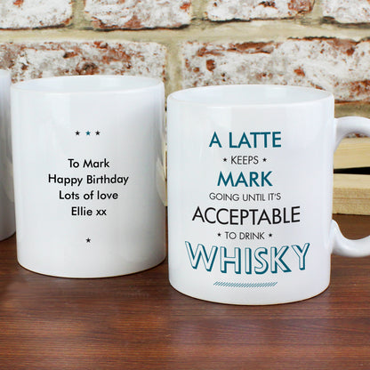 Personalised Blue Acceptable To Drink Mug - image 3