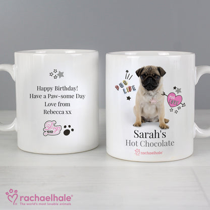 Personalised Rachael Hale Doodle Pug Mug - image 3