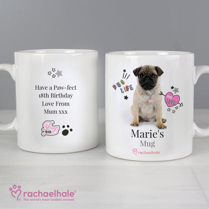 Personalised Rachael Hale Doodle Pug Mug - image 4