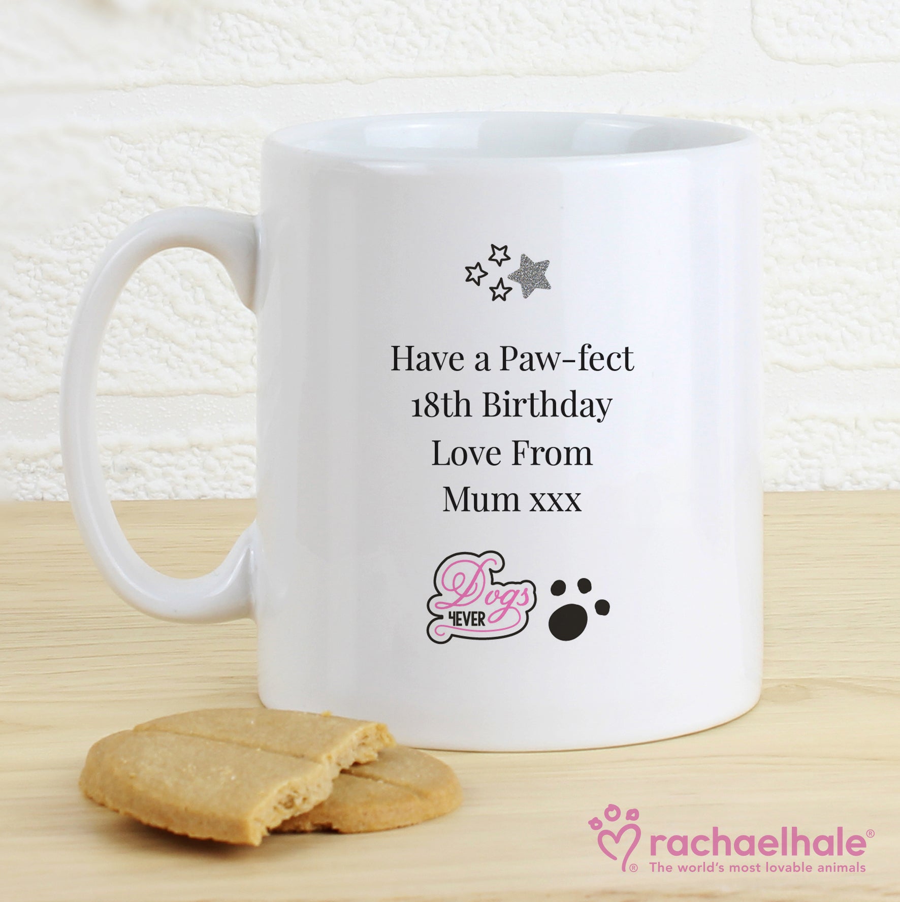 Personalised Rachael Hale Doodle Pug Mug - image 6