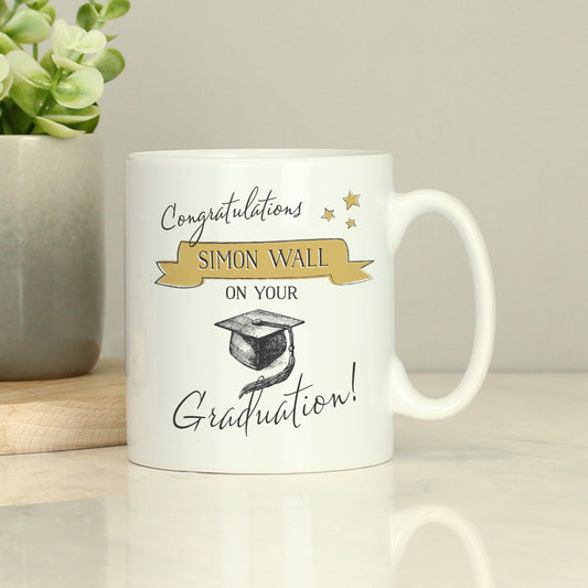 Personalised Gold Star Graduation Mug - image 2