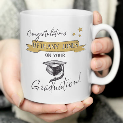 Personalised Gold Star Graduation Mug - image 4