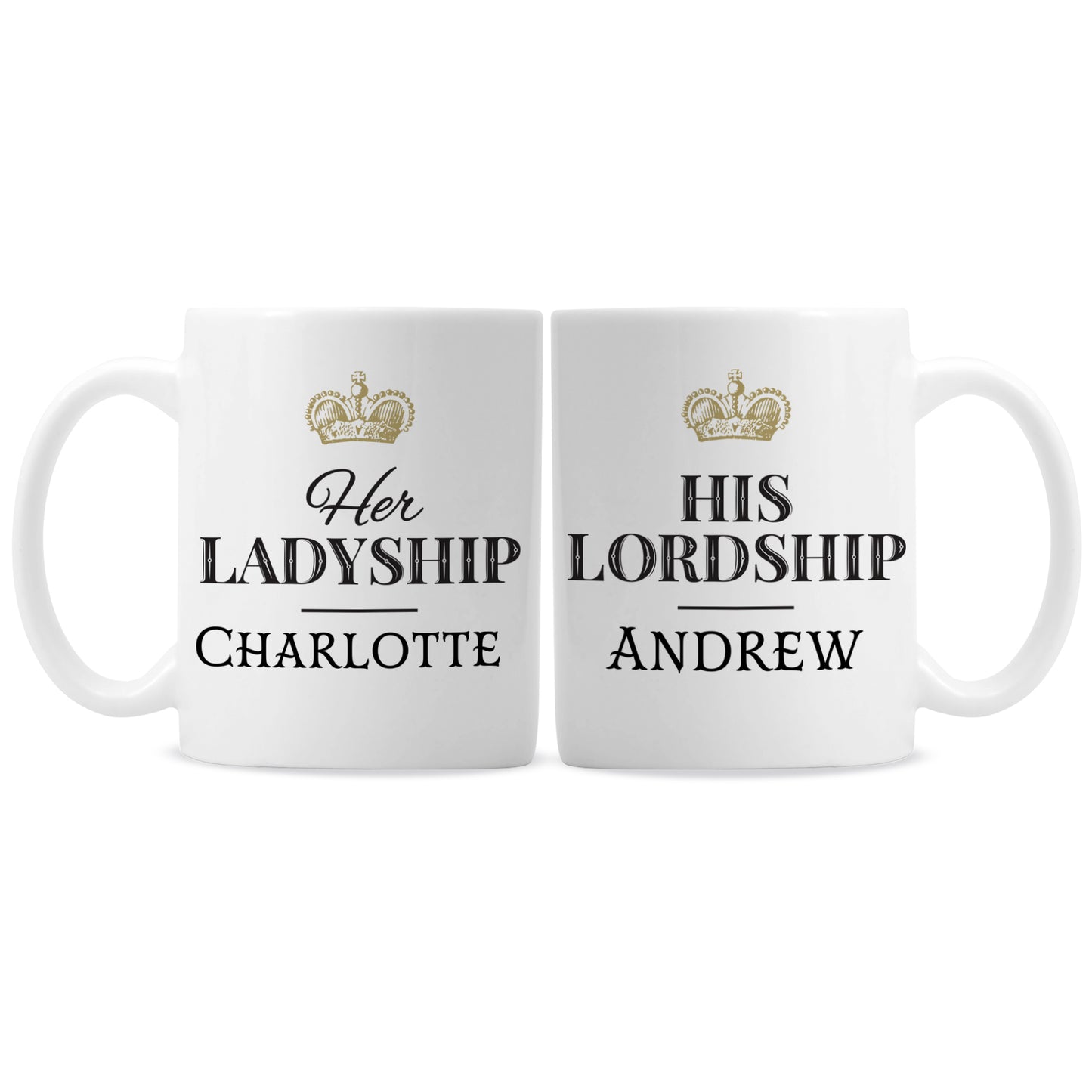 Personalised Ladyship and Lordship Mug Set - image 2