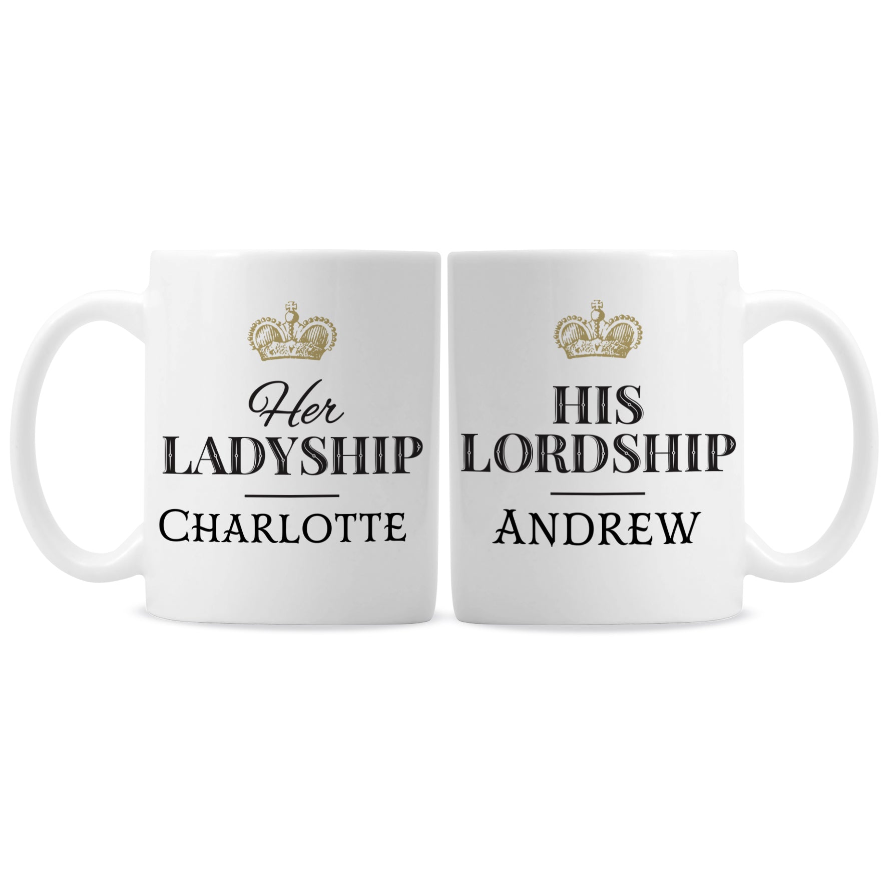 Personalised Ladyship and Lordship Mug Set - image 2