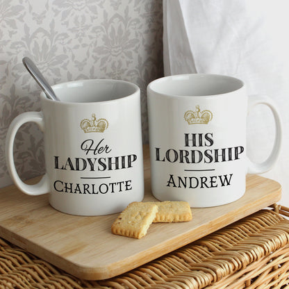 Personalised Ladyship and Lordship Mug Set - image 3