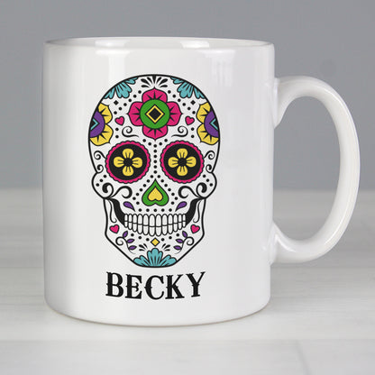 Personalised Sugar Skull Mug from Heartfelt Gifts