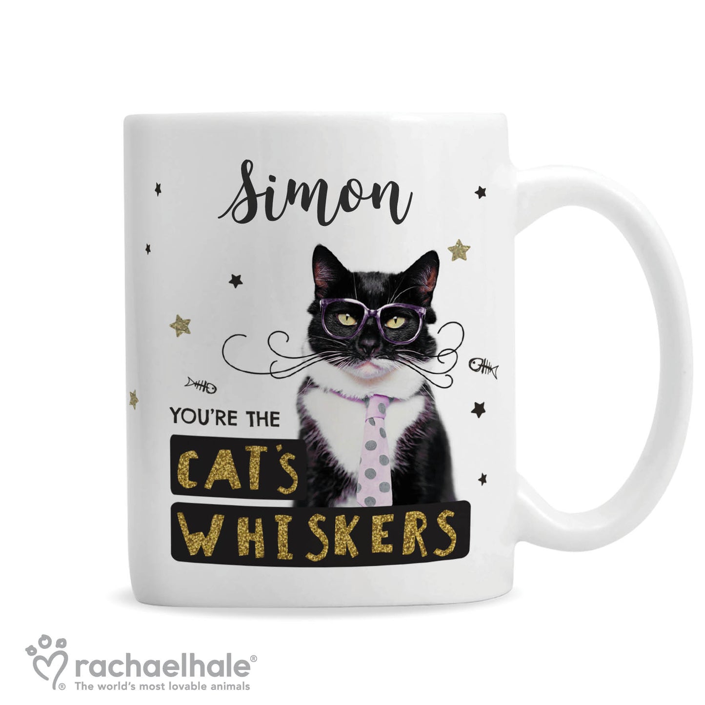 Personalised Rachael Hale 'You're the Cat's Whiskers' Mug - image 2