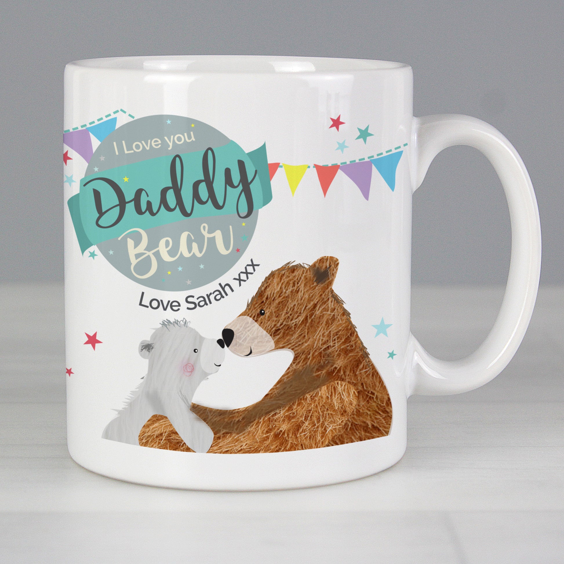 Personalised Daddy Bear Bunting Mug from Heartfelt Gifts