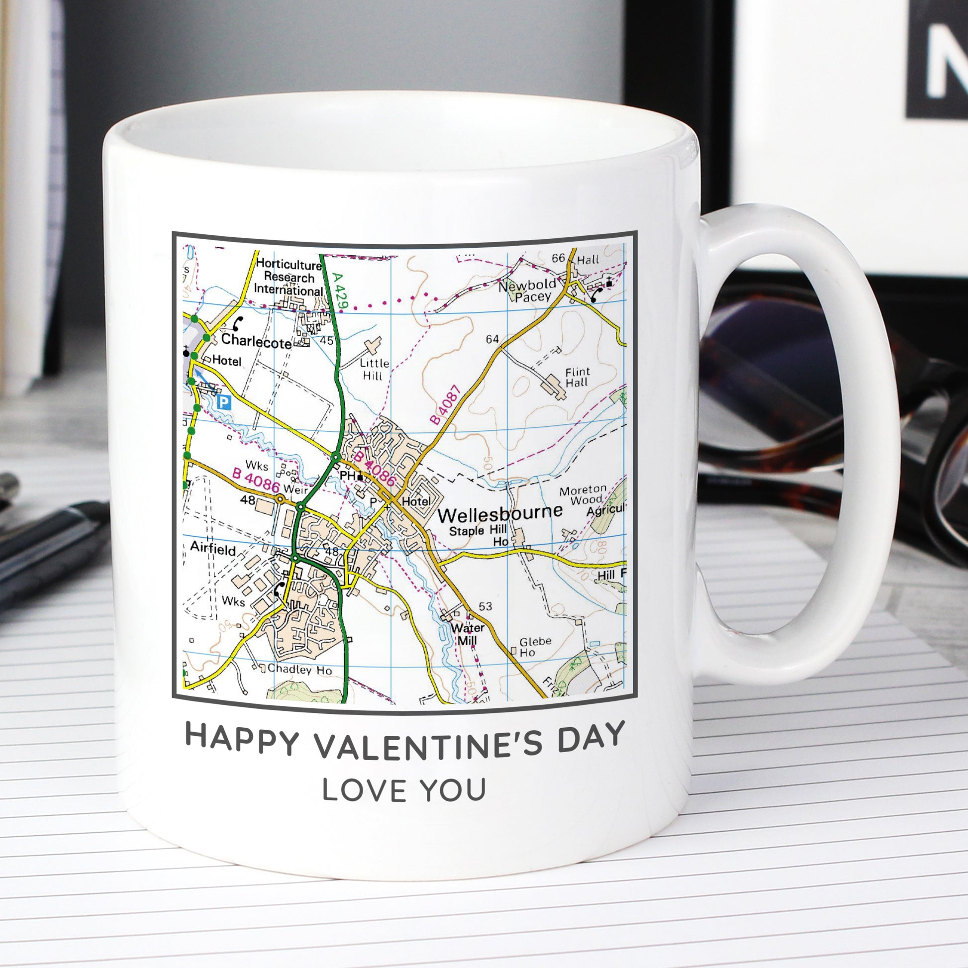 Personalised Present Day Map Compass Mug - image 6