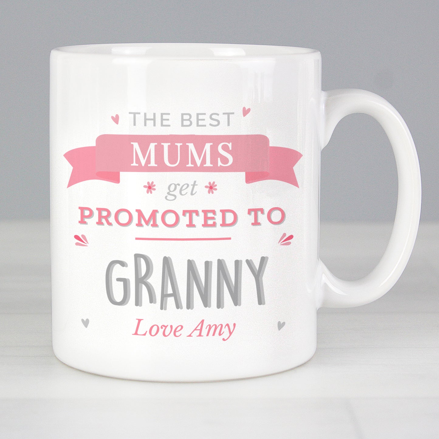 Personalised Pink Promoted To Mug from Heartfelt Gifts