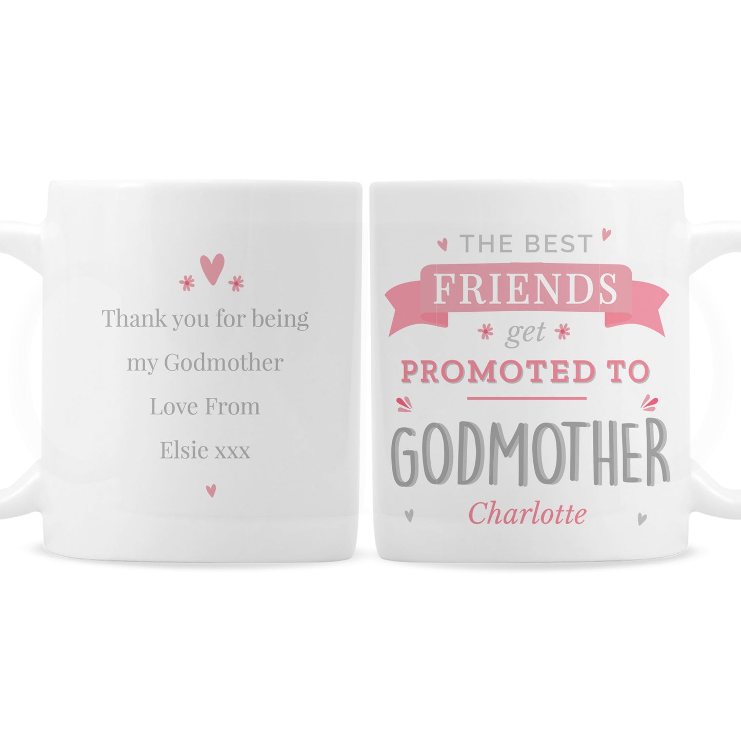 Personalised Pink Promoted To Mug - image 2