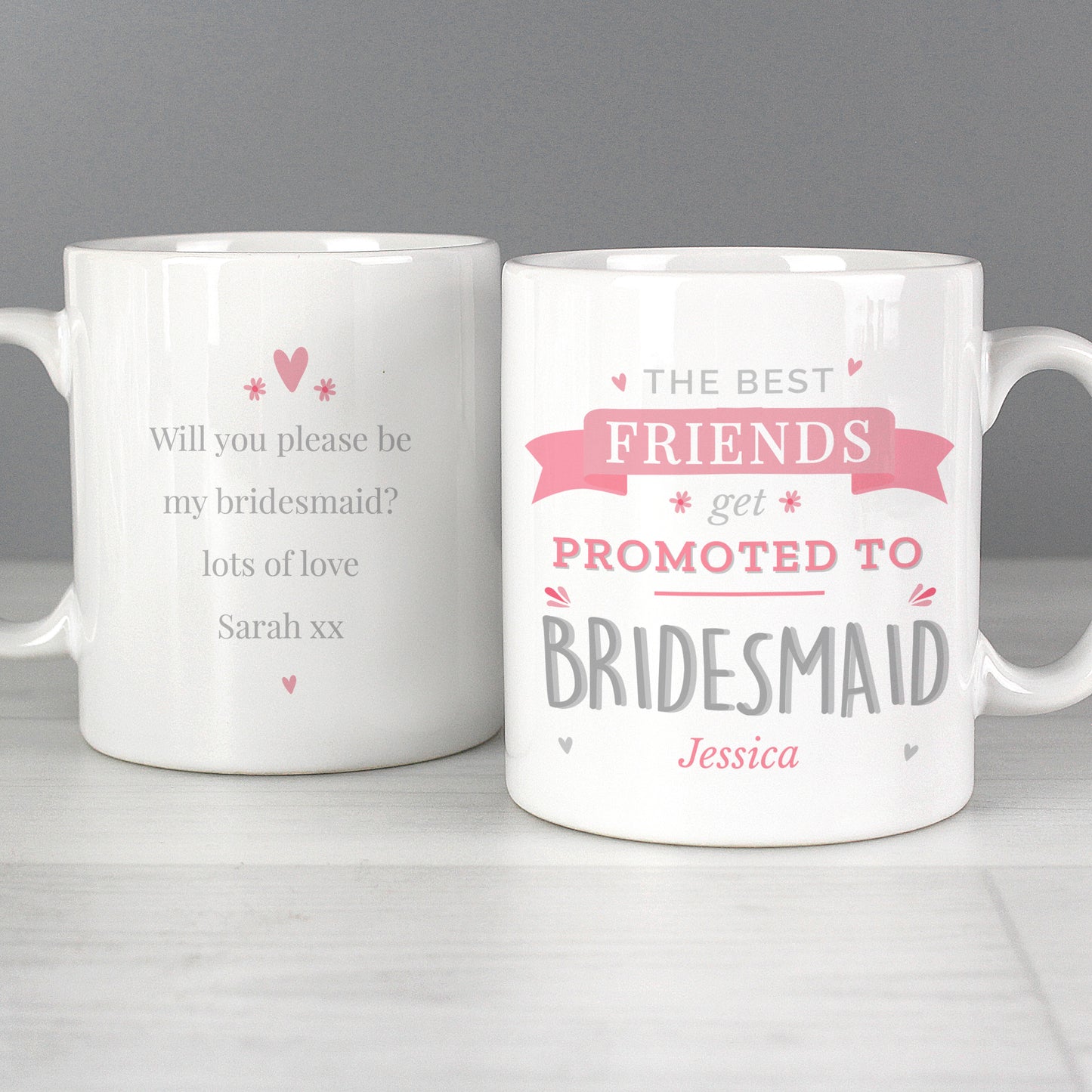 Personalised Pink Promoted To Mug - image 3