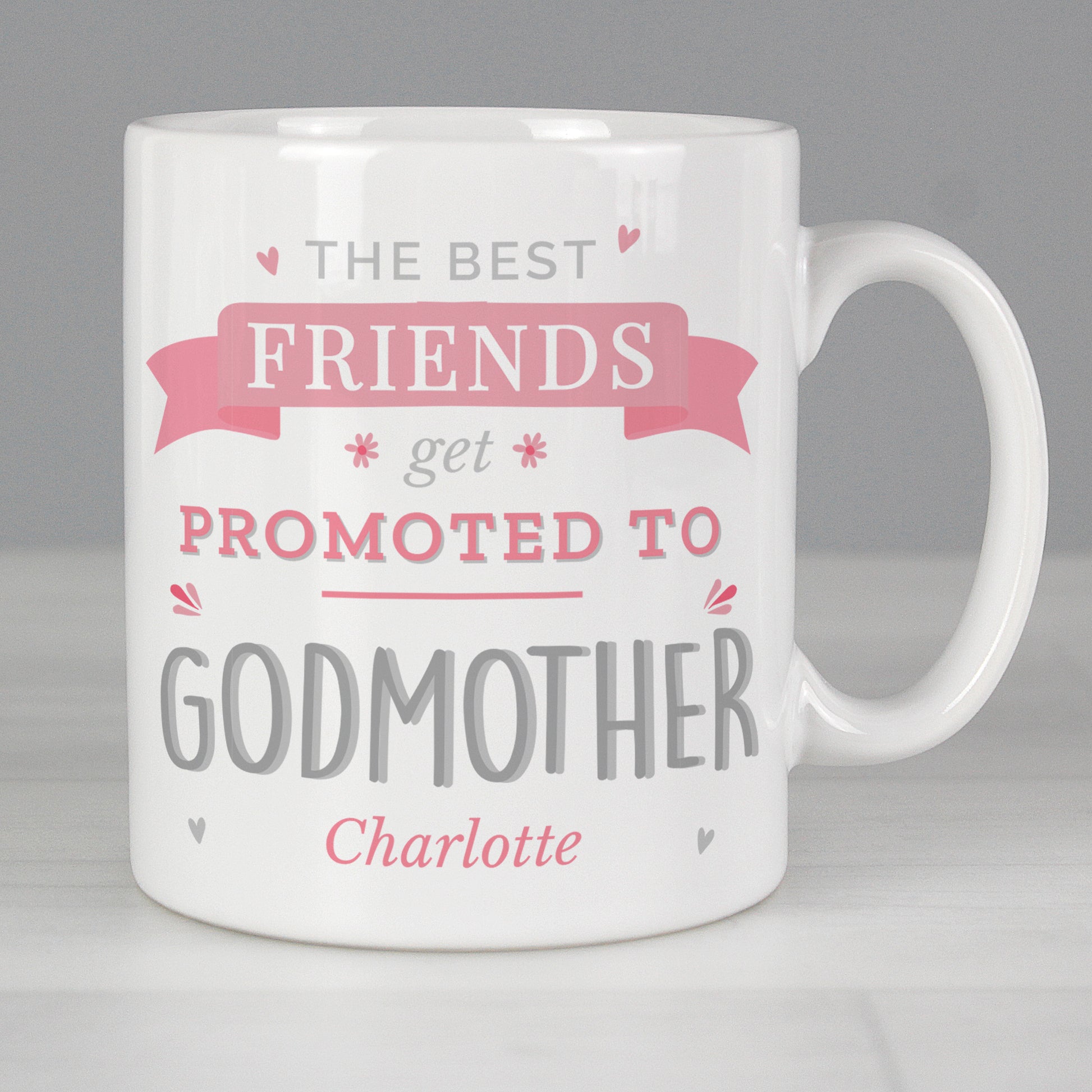 Personalised Pink Promoted To Mug - image 4