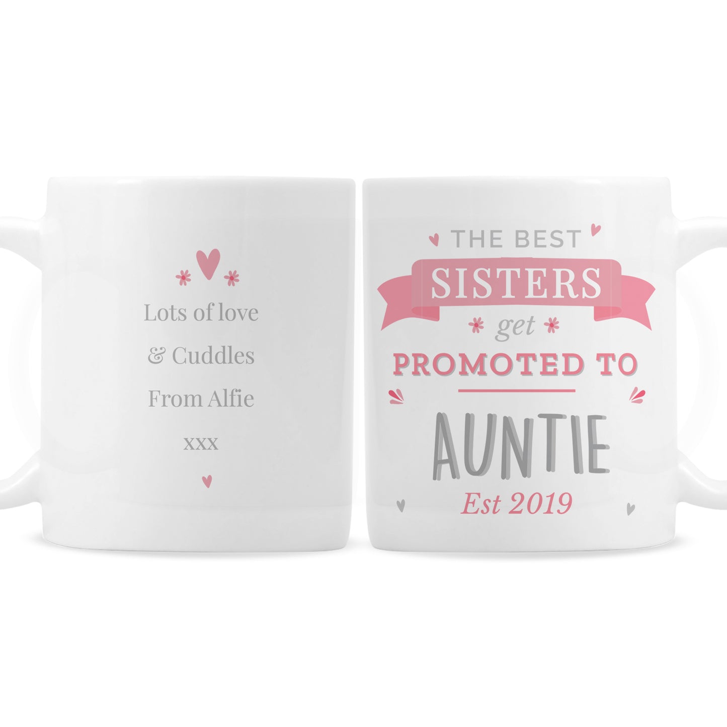 Personalised Pink Promoted To Mug - image 5