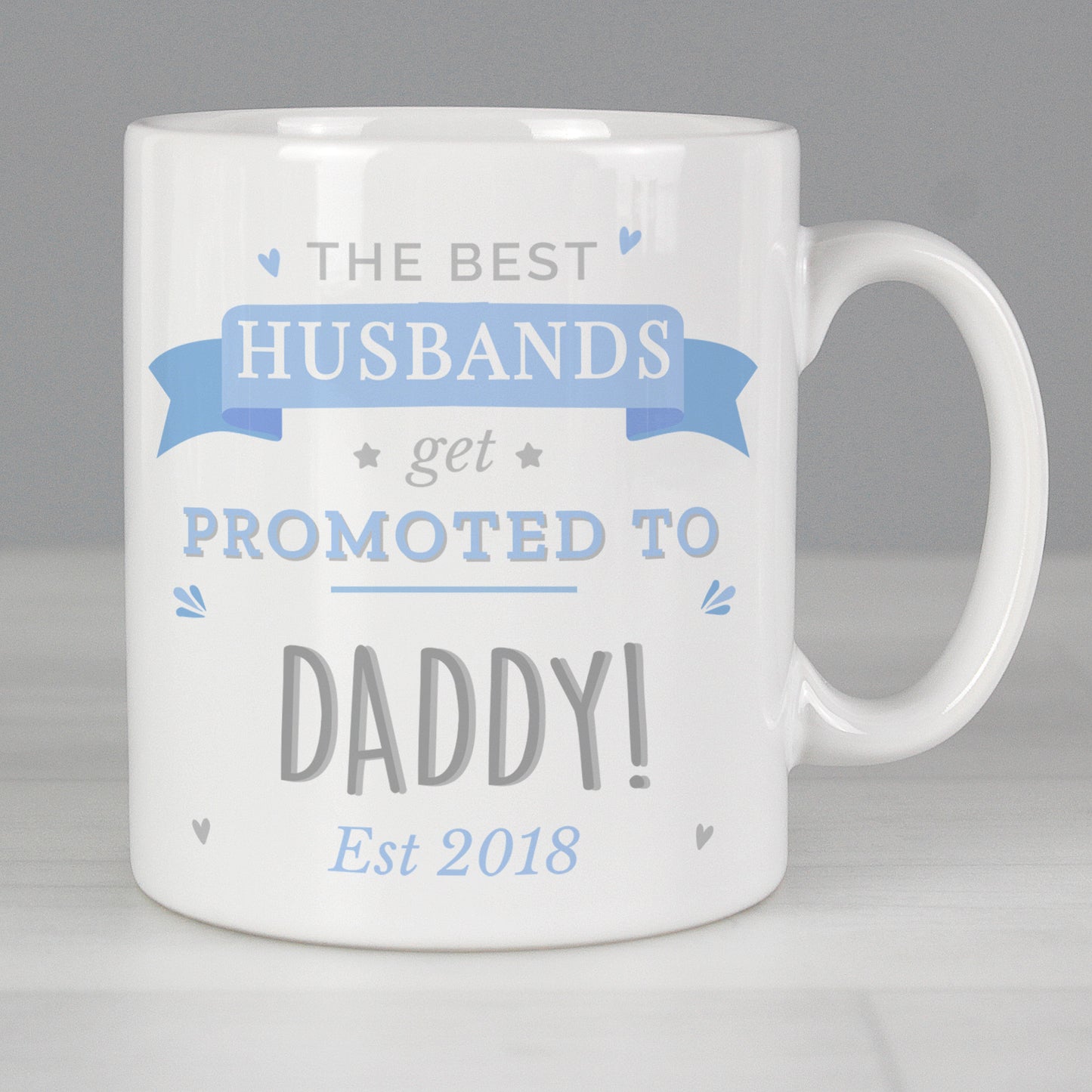 Personalised Blue Promoted to Mug - image 4