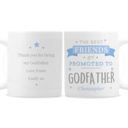 Personalised Blue Promoted to Mug - image 5