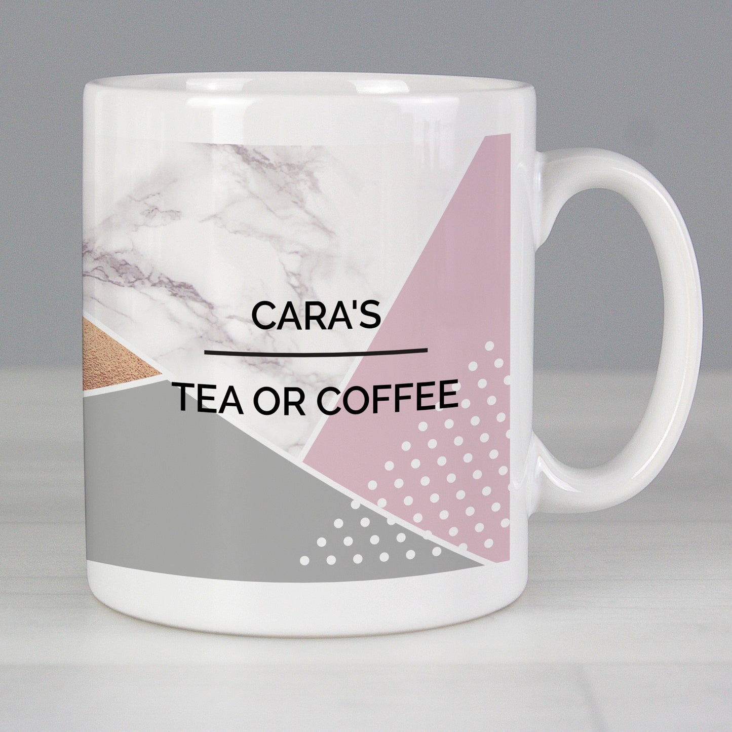 Personalised Geometric Mug from Heartfelt Gifts