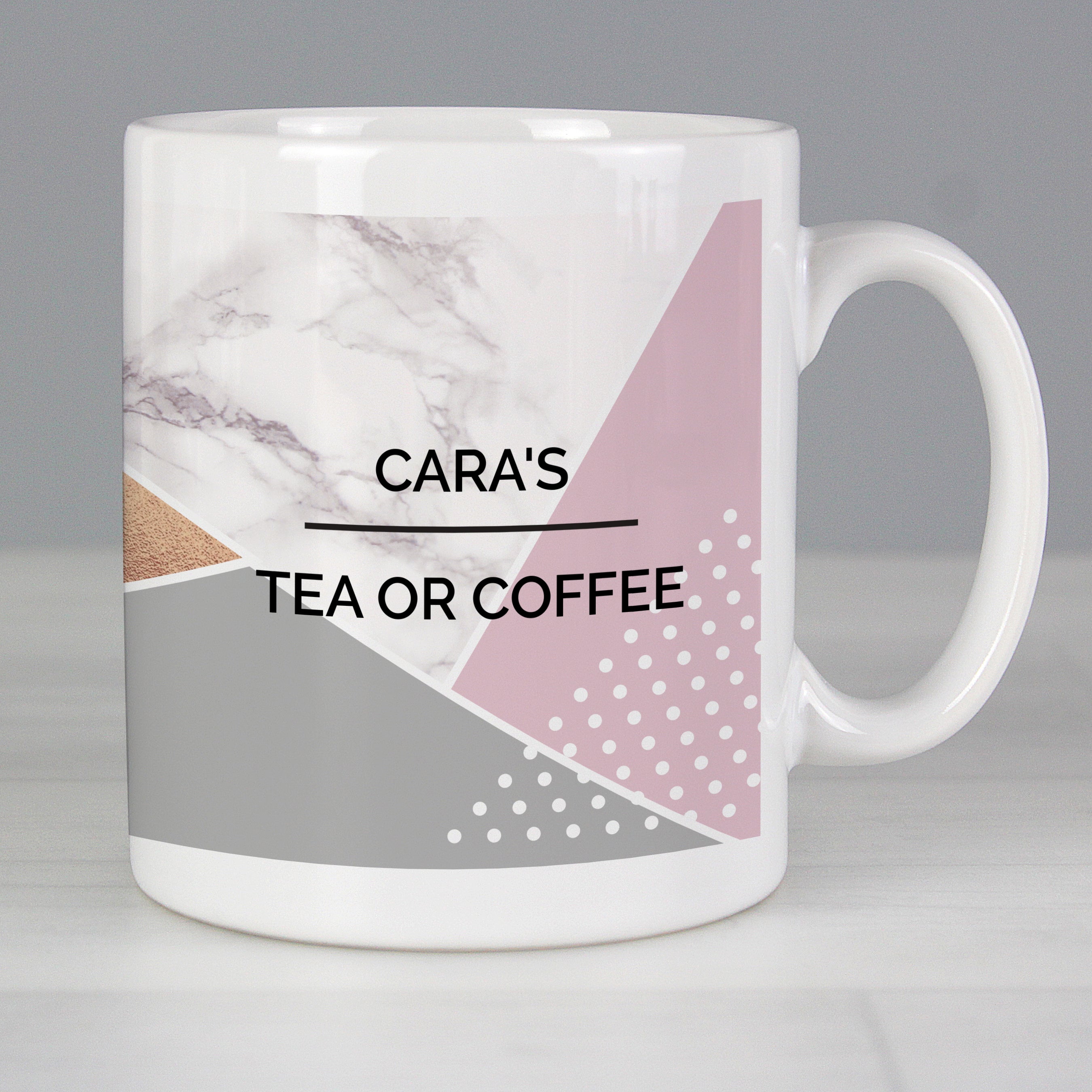 Personalised Geometric Mug from Heartfelt Gifts
