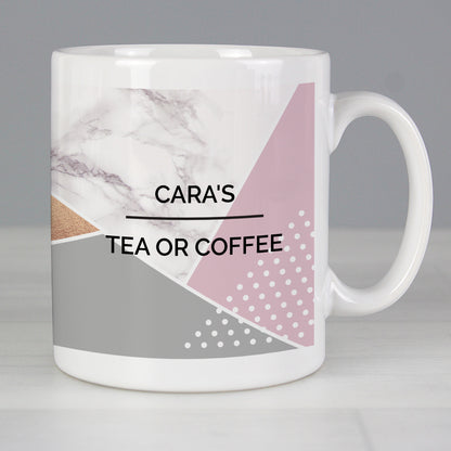 Personalised Geometric Mug from Heartfelt Gifts