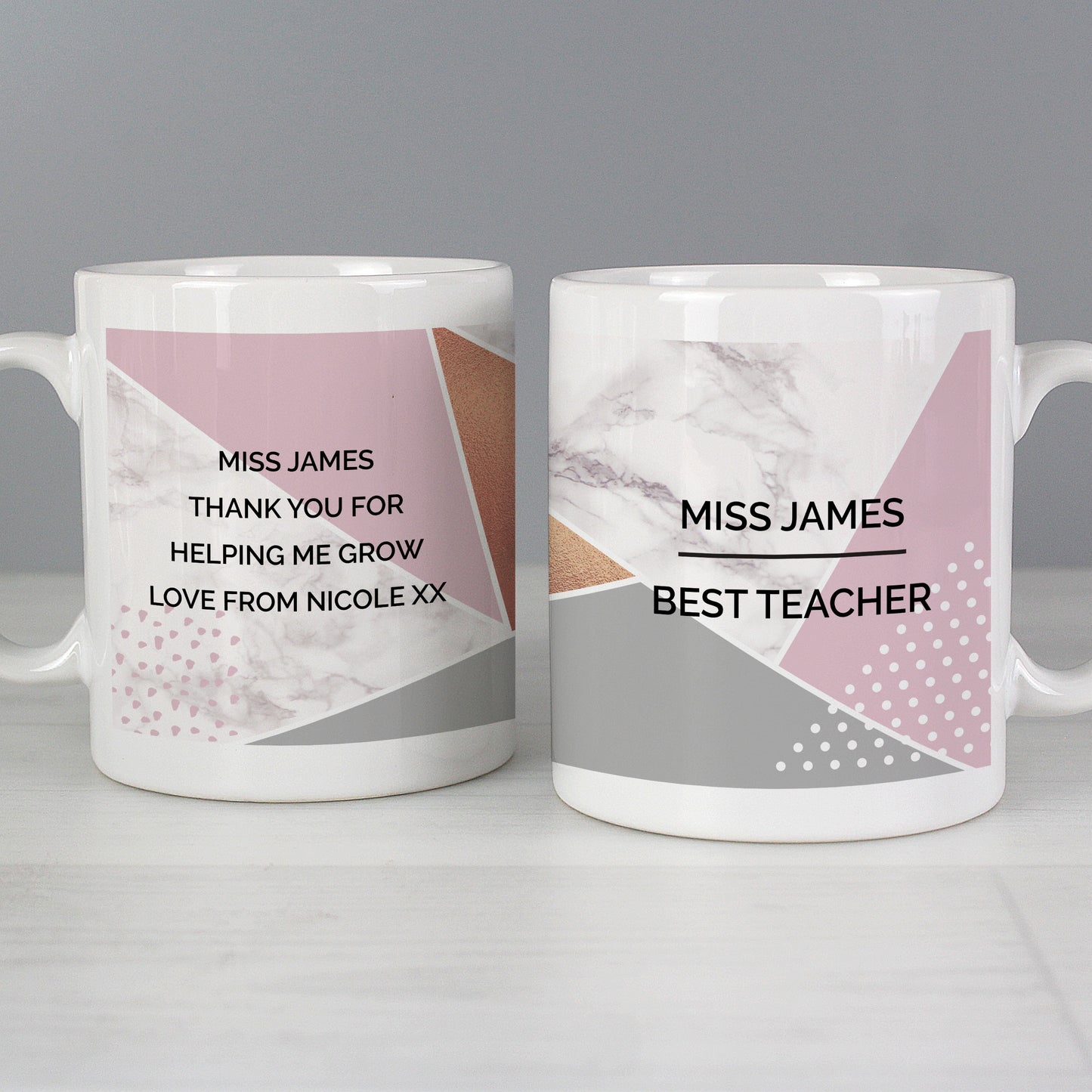 Personalised Geometric Mug - image 5