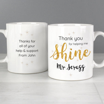 Personalised Shine Teacher Mug - image 5