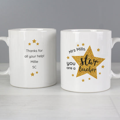 Personalised Star Teacher's Mug - image 3