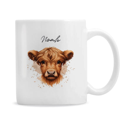 Personalised Highland Cow Mug - Boy - image 5