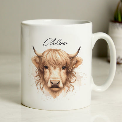 Personalised Highland Cow Mug - Female - image 2