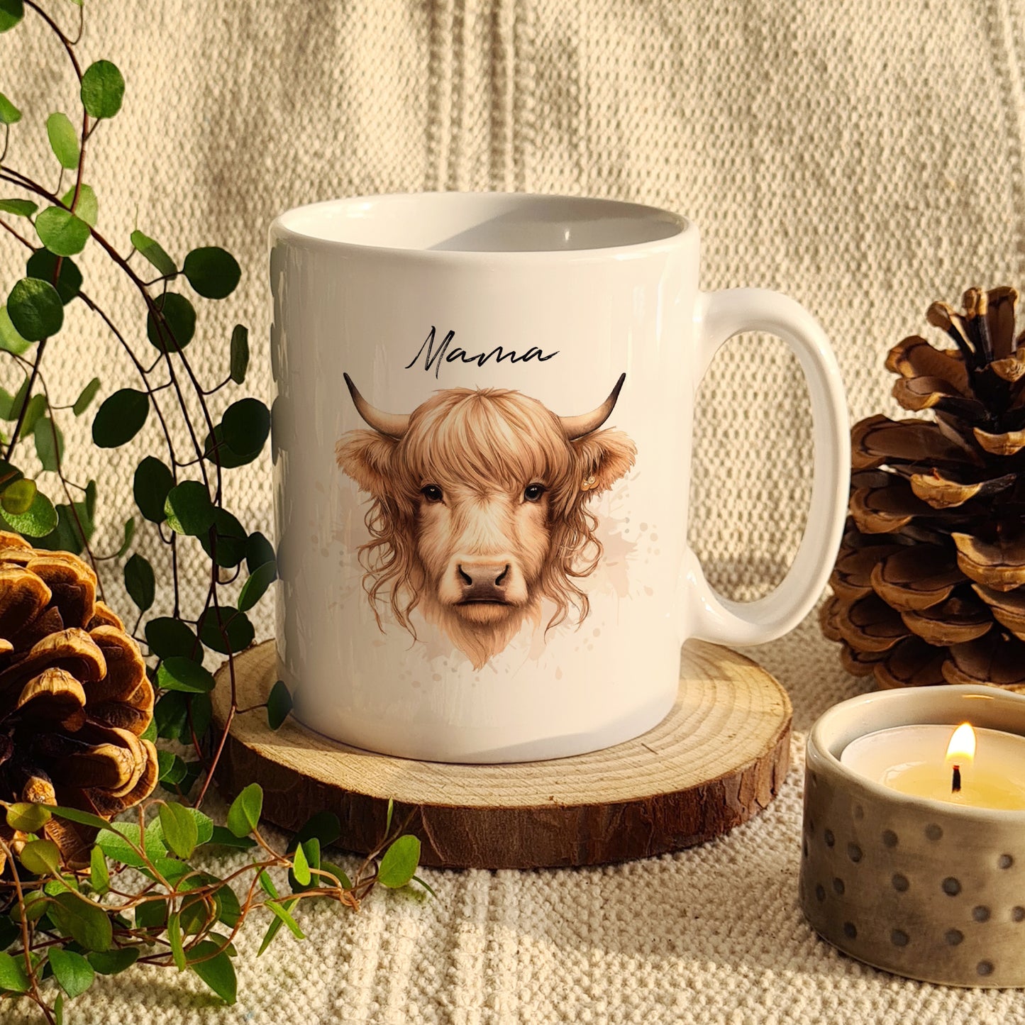 Personalised Highland Cow Mug - Female - image 3