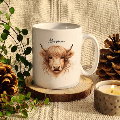 Personalised Highland Cow Mug - Female - image 3