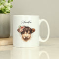 Personalised Highland Cow Mug - Girl from Heartfelt Gifts