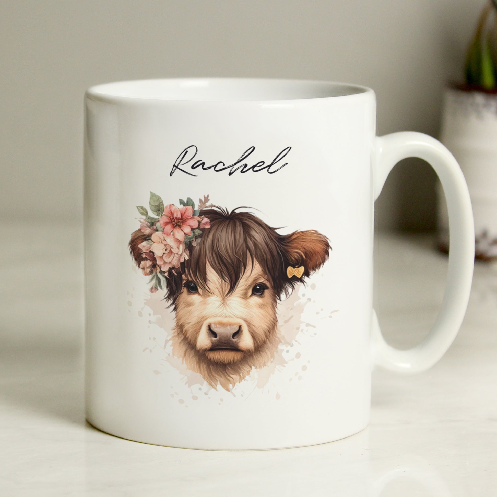 Personalised Highland Cow Mug - Girl - image 2