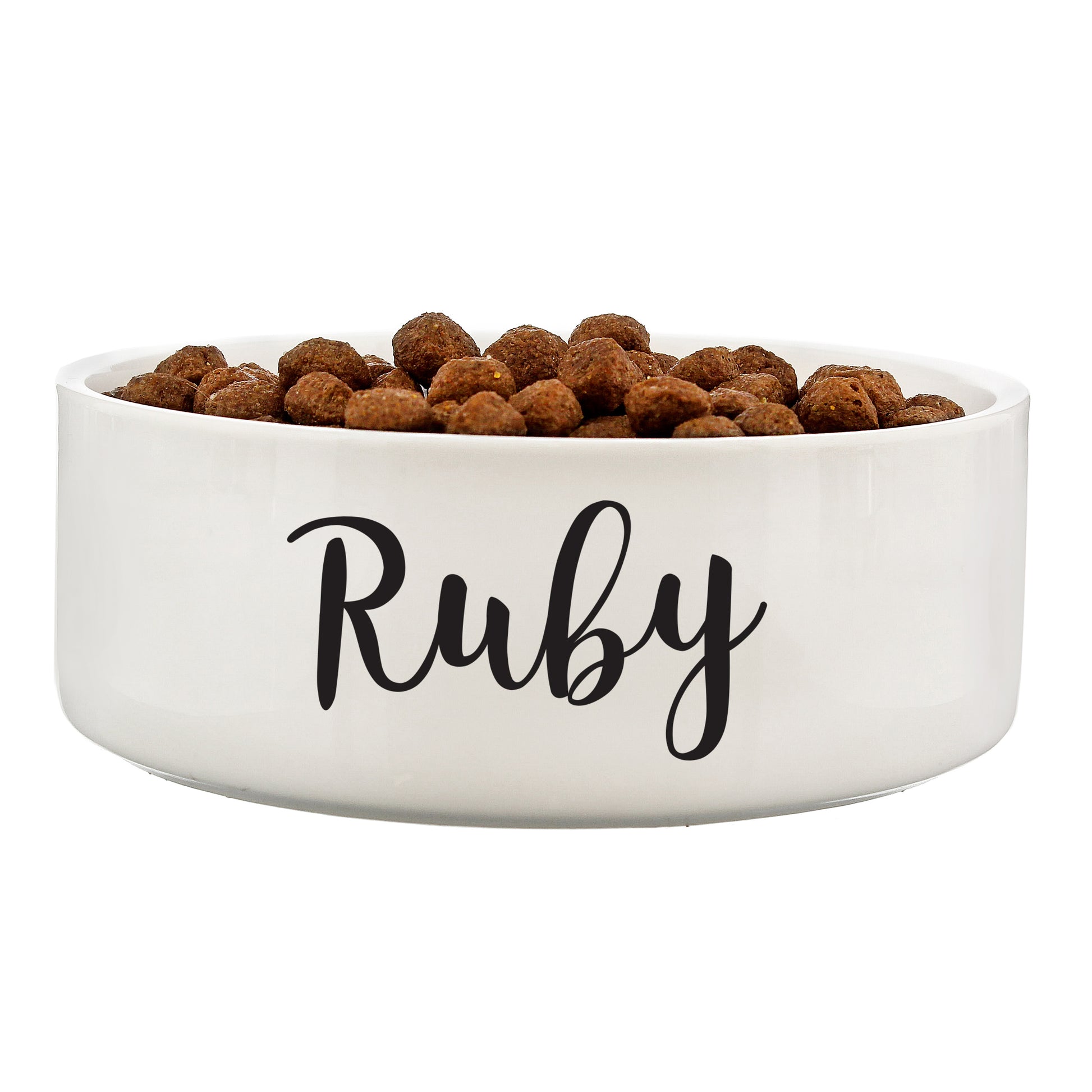Personalised Any Name 15cm Medium White Pet Bowl - image 2