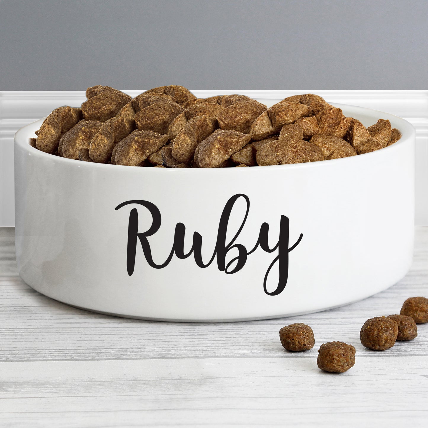 Personalised Any Name 15cm Medium White Pet Bowl - image 5