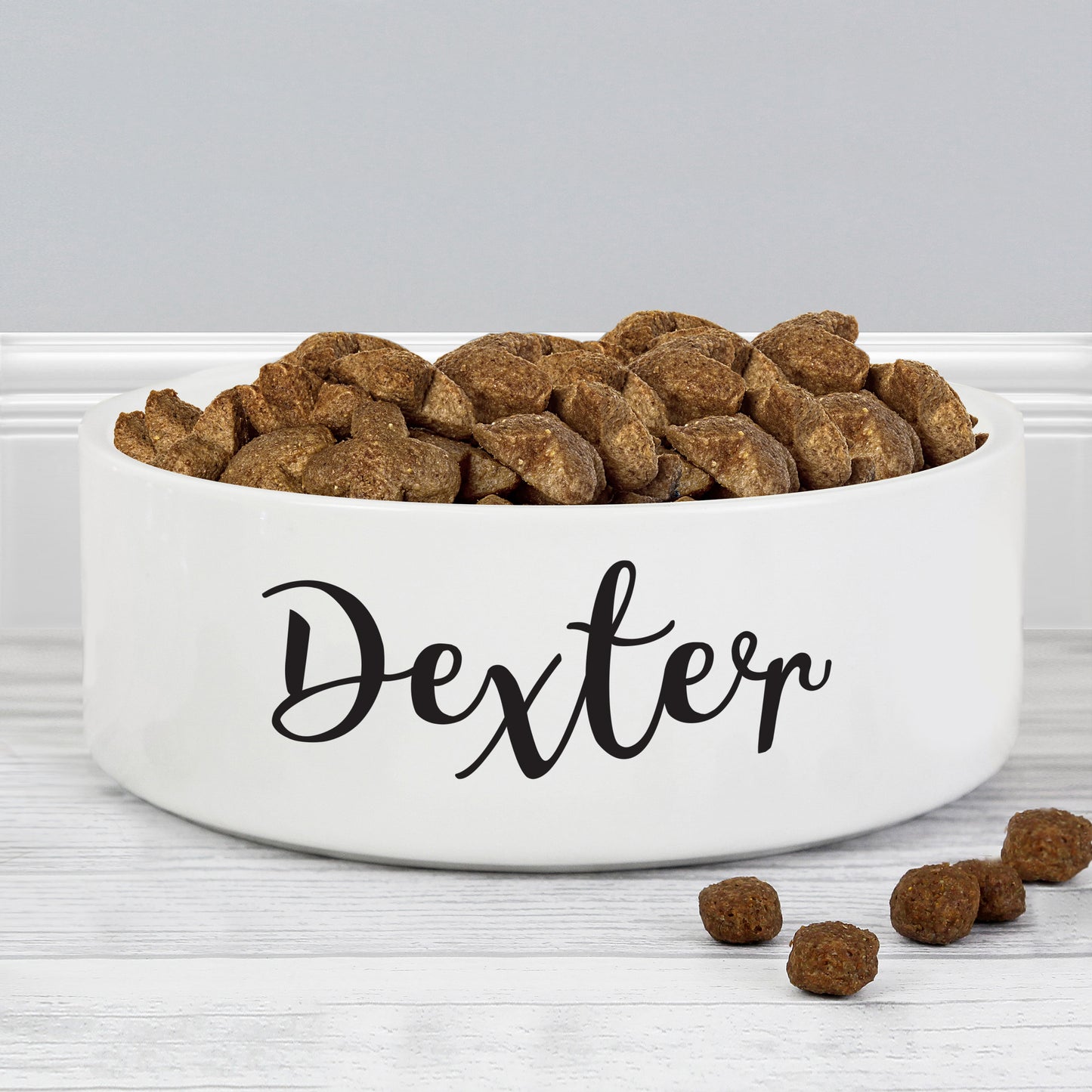 Personalised Any Name 15cm Medium White Pet Bowl - image 6