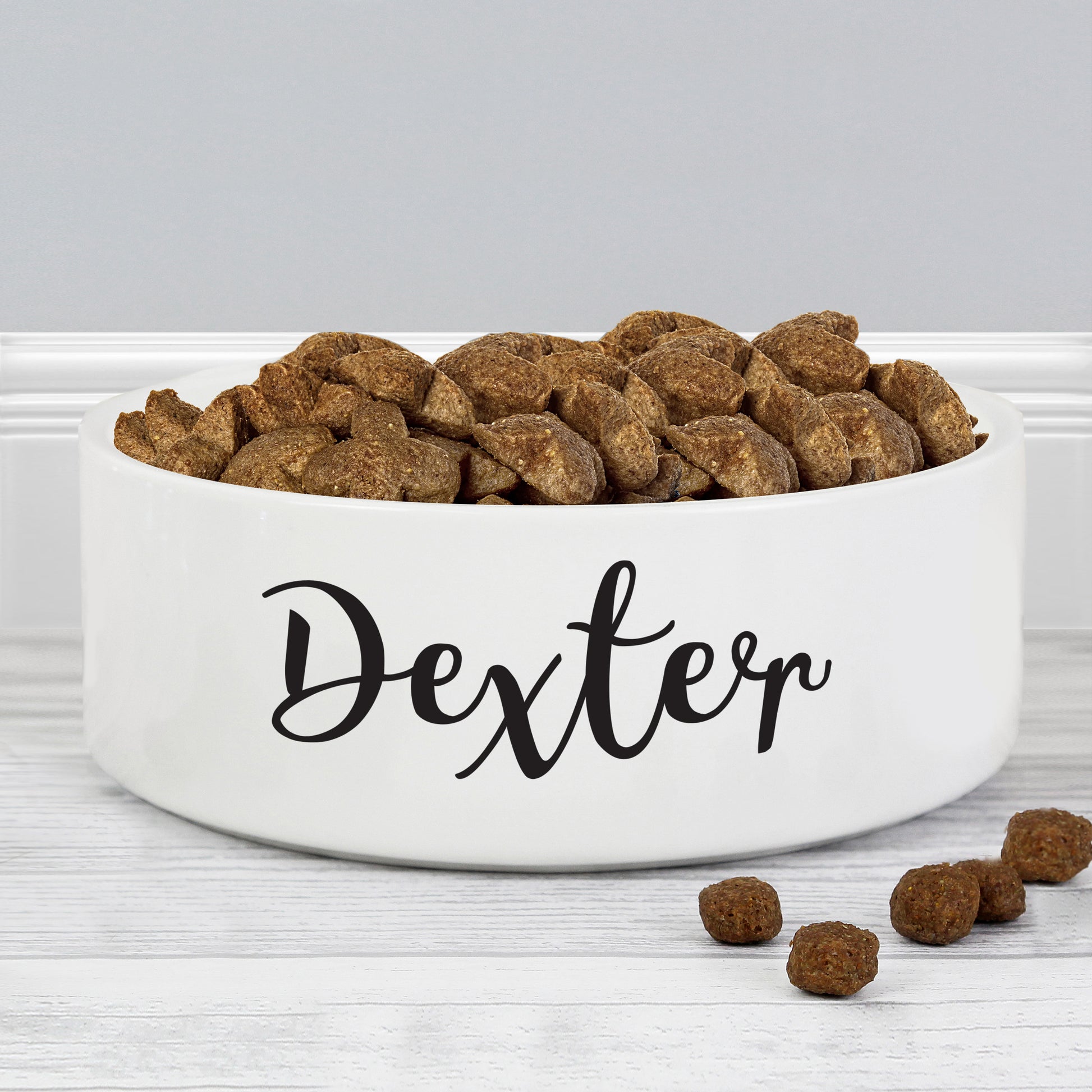 Personalised Any Name 15cm Medium White Pet Bowl - image 6