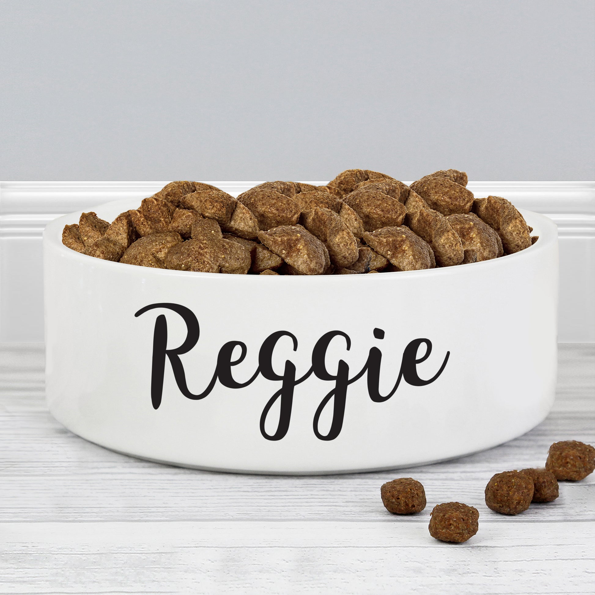 Personalised Any Name 15cm Medium White Pet Bowl - image 7