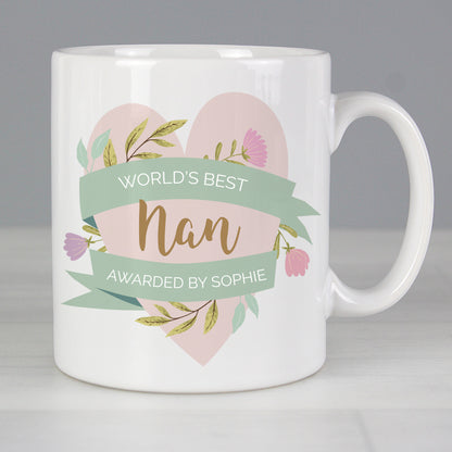 Personalised Floral Heart Mug - image 4