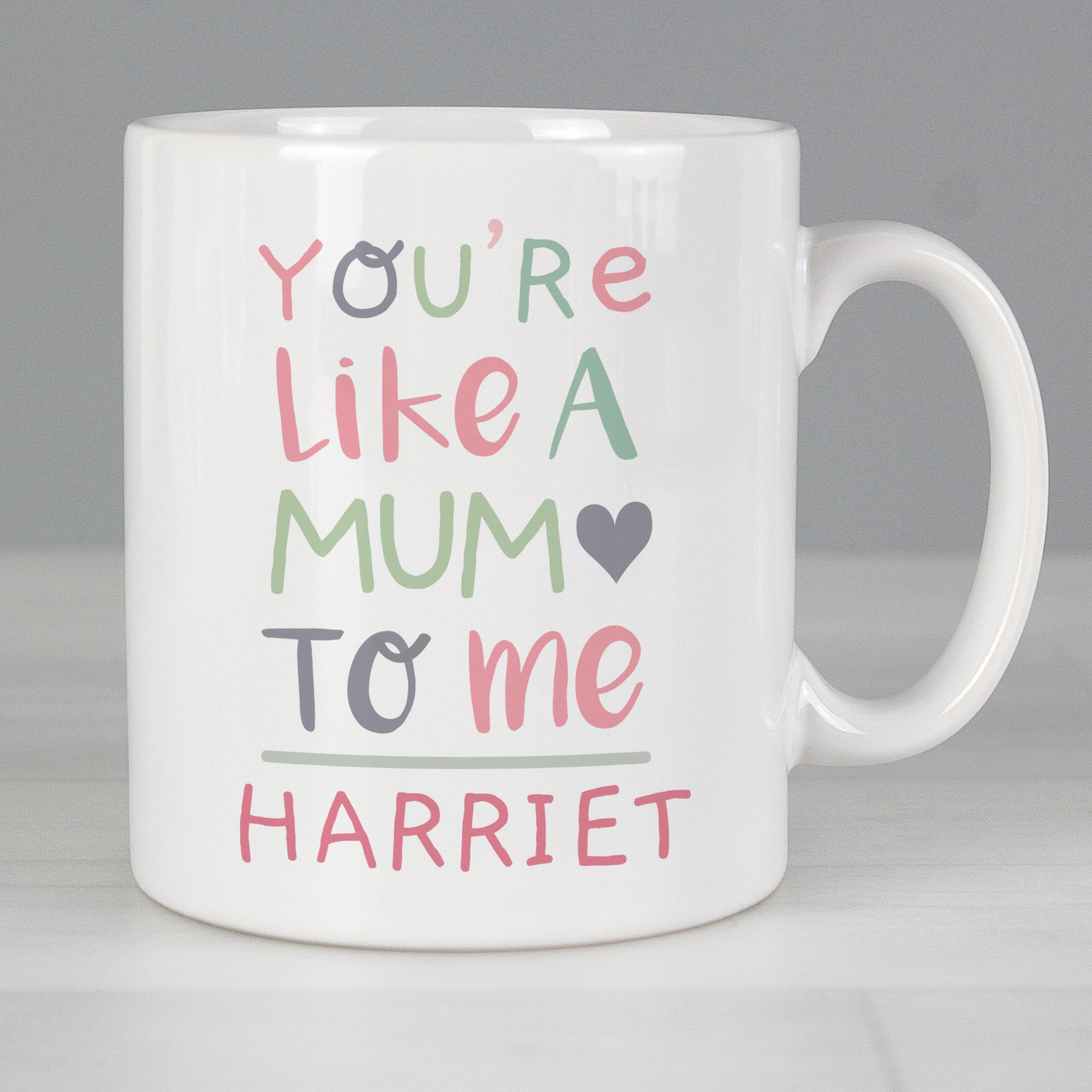 Personalised 'You're Like a Mum to Me' Mug from Heartfelt Gifts