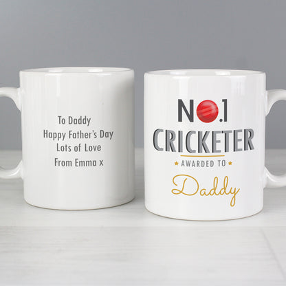Personalised No.1 Cricketer Mug - image 4