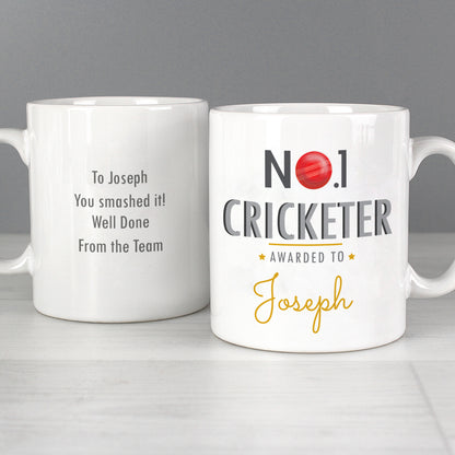 Personalised No.1 Cricketer Mug - image 5