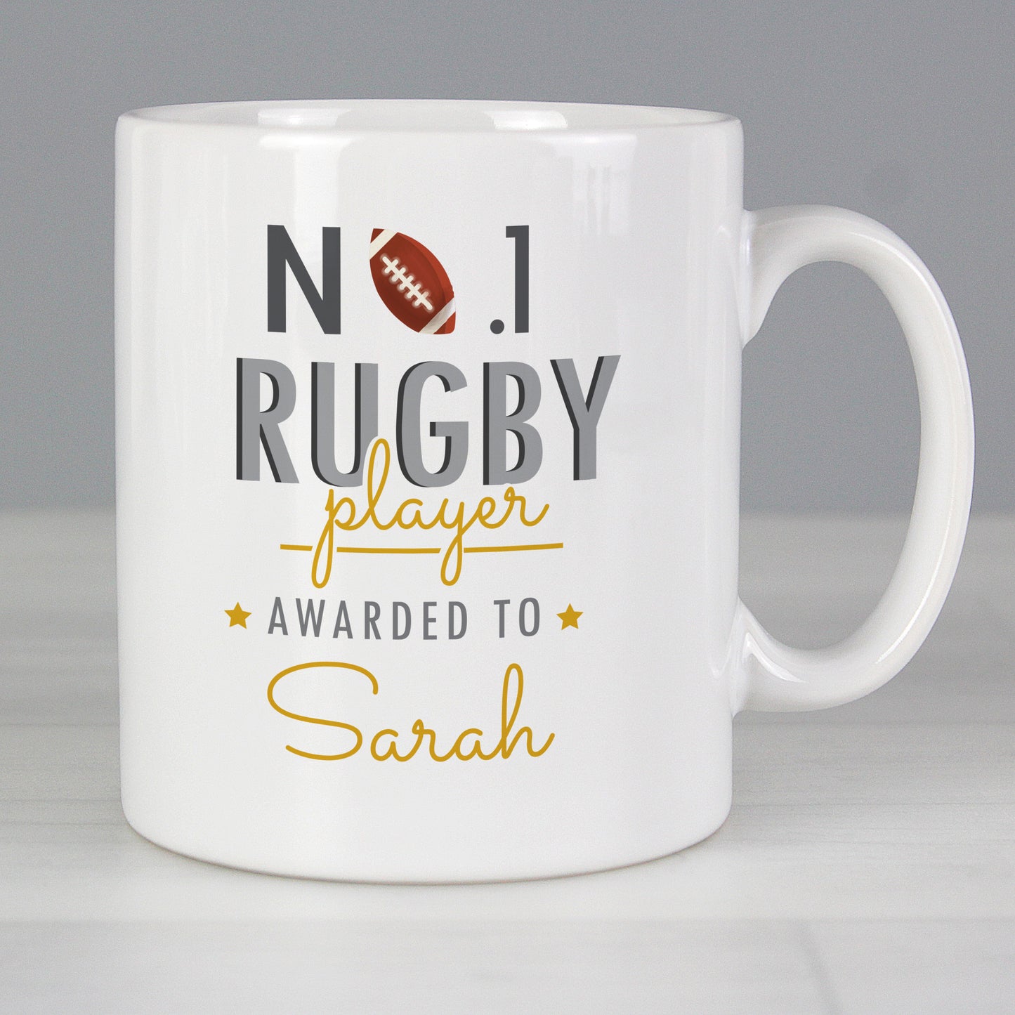 Personalised No.1 Rugby Player Mug - image 7
