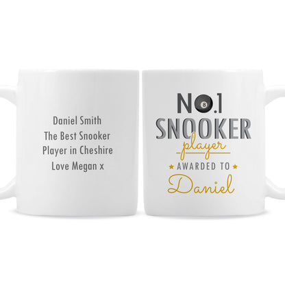 Personalised No.1 Snooker Player Mug - image 2