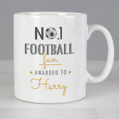 Personalised No.1 Football Fan Mug from Heartfelt Gifts