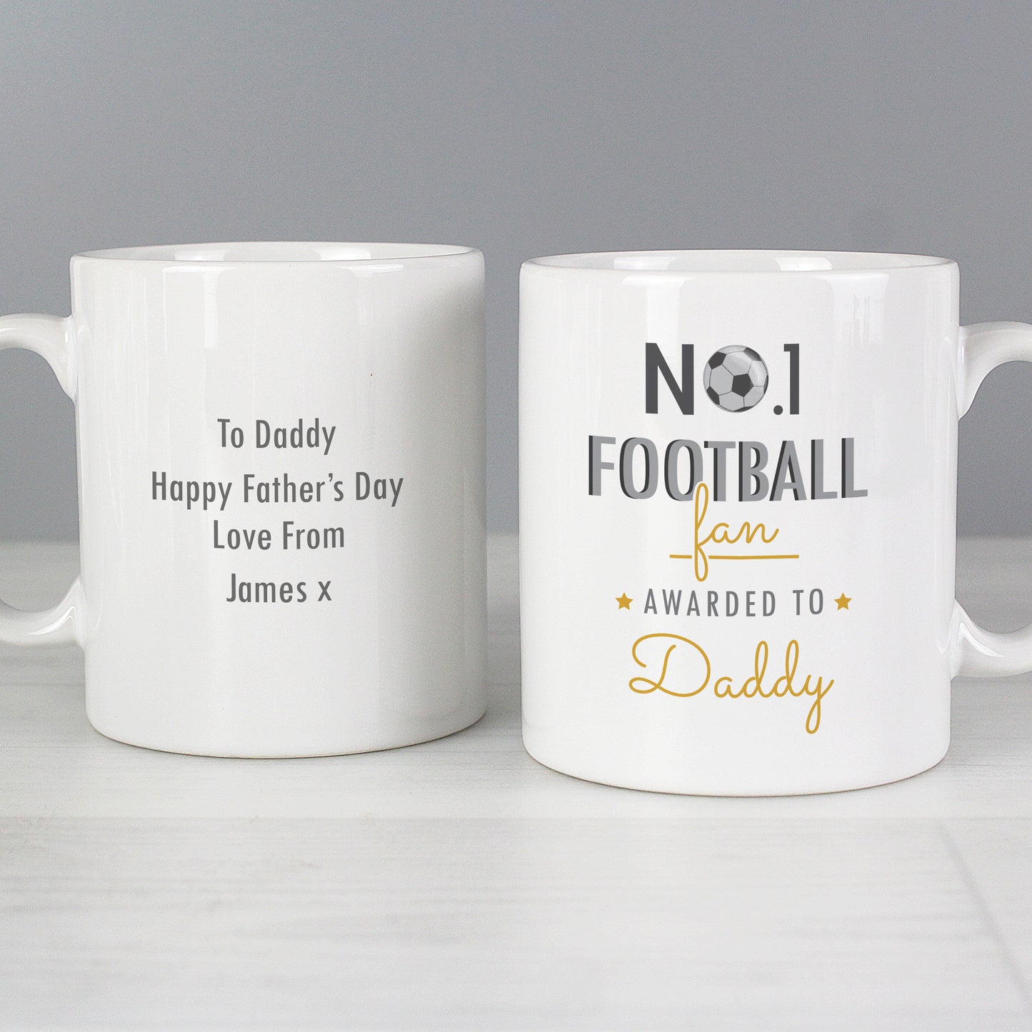 Personalised No.1 Football Fan Mug - image 3