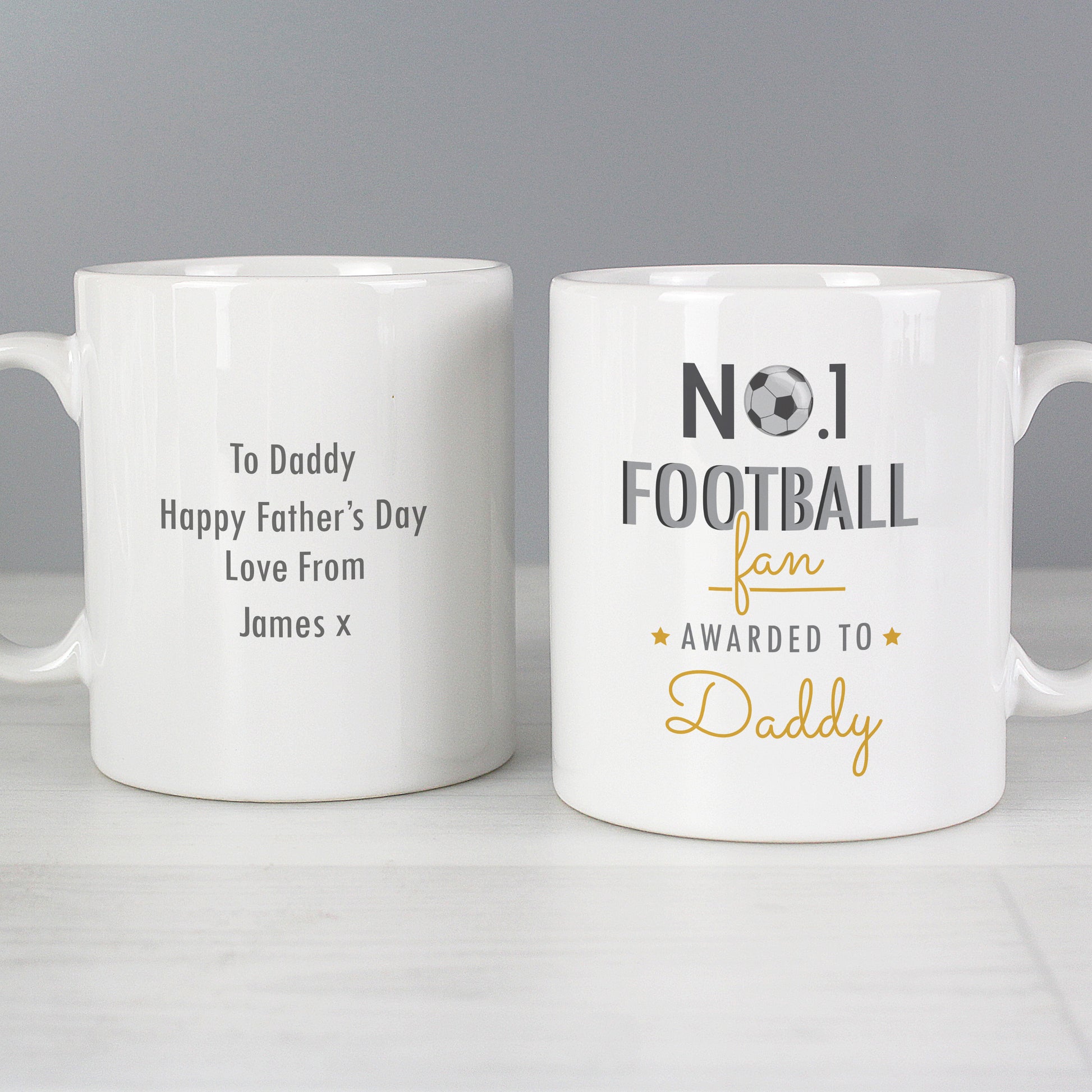 Personalised No.1 Football Fan Mug - image 3