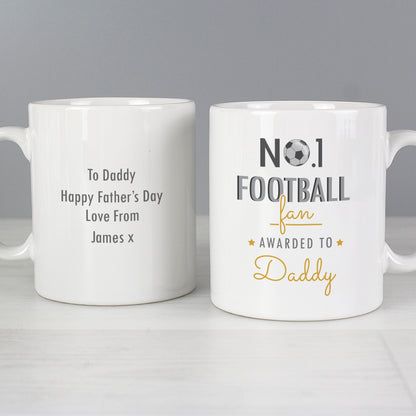 Personalised No.1 Football Fan Mug - image 3